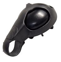 Widek fietsbel twist aluminium zwart - thumbnail
