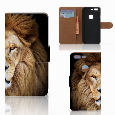 Google Pixel Telefoonhoesje met Pasjes Leeuw Google Pixel Telefoonhoesje met Pasjes Leeuw