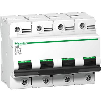 Schneider Electric A9N18524 A9N18524 Zekeringautomaat 100 A 500 V/DC Schneider Electric A9N18524 A9N18524 Zekeringautomaat 100 A 500 V/DC