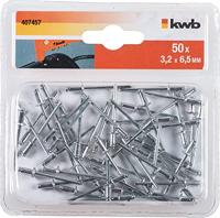 kwb 407482 Popnagel (Ø x l) 4.8 mm x 12 mm Aluminium Aluminium Aluminium 50 stuk(s) - thumbnail