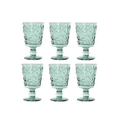 Set van bekers Home ESPRIT Turkoois Kristal 345 ml (6 Stuks) Set van bekers Home ESPRIT Turkoois Kristal 345 ml (6 Stuks)