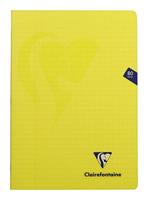 Clairefontaine schrift mimesys voor ft A4, 80 bladzijden, kaft in PP, geruit 4 x 8, geassorteerde kleuren - thumbnail