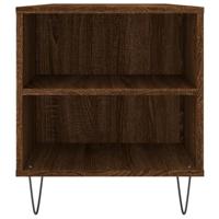 Salontafel 102x44,5x50 cm bewerkt hout bruineikenkleurig - thumbnail