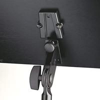 Konig & Meyer 11812 chromen muziekstandaard zwart houten blad - thumbnail