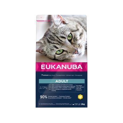 Eukanuba Adult kip kattenvoer 2 x 2 kg