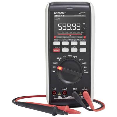 VOLTCRAFT VC871 Multimeter Kalibratie (ISO) Digitaal Datalogger, LoZ CAT III 1000 V, CAT IV 600 V Weergave (counts): 60000