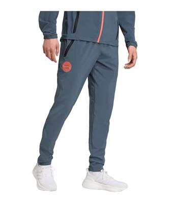 adidas Bayern München Vis Tech Trainingsbroek 2025-2026 Donkergrijs Oranje