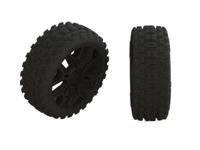 Arrma - Dboots 2HO Tire Set Glued Black (2) (AR550057) - thumbnail