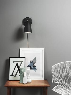 Wandlamp zwart &apos;Nexus 10&apos; modern gu10 verstelbaar leeslamp DFTP 22 cm