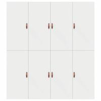 Bedframe met opbergruimte Wit 180 x 200 cm Bewerkt hout - thumbnail