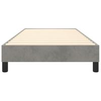 Boxspringframe fluweel lichtgrijs 90x190 cm - thumbnail