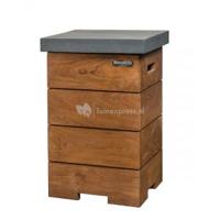 Happy Cocooning: Enclosure Teakhout LPG Tank Bijzettafel - Zwart - thumbnail