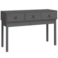 Wandtafel 114x40x75 cm massief grenenhout grijs - thumbnail