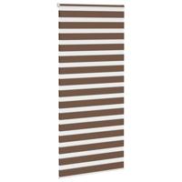 Zebra rolgordijn 110x200 cm stofbreedte 105,9cm polyester bruin - thumbnail