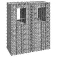 VidaXL Schanskorf palen 2 st 40x40x100 cm ijzer - thumbnail