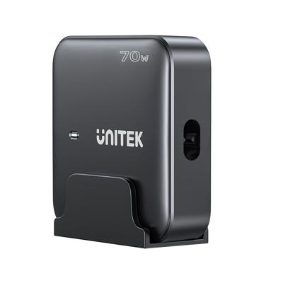 GaN netvoeding oplader - Unitek P1228ABK01-EU | 70W 2x USB-C 2x USB-A