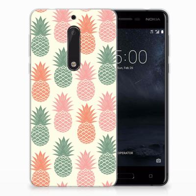 Nokia 5 | Siliconen Case | Ananas