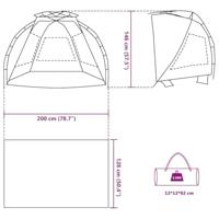 strandtent 2-persoons waterdicht snelontgrendeling zeegroen - thumbnail