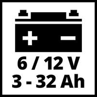 Einhell CE-BC 1 M Oplader 6 V, 12 V 1 A 1 A - thumbnail