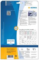 Naambadge etiket HERMA 4512 63.5x29.6mm wit/rood - thumbnail