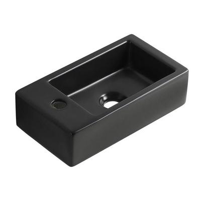 Fontein Wiesbaden Rhea M 40x22 Kraangat Links Mat Zwart Fontein Wiesbaden Rhea M 40x22 Kraangat Links Mat Zwart