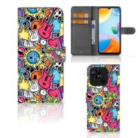 Xiaomi Redmi 10C | Wallet Case | met Pasjes | Punk Rock - thumbnail