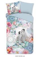HIP Dekbedovertrek "mandala&apos;s en pinguins" - Multi - (140x200/220 cm) - Katoen Flanel - thumbnail