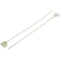 TRU COMPONENTS 1592847 TC-MHVC100203 Kabelbinder 101 mm 3.60 mm Transparant Met schiftveld, Hersluitbaar 100 stuk(s) - thumbnail