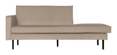 WOOOD Daybed 'Rodeo' Links, Velvet, kleur Khaki