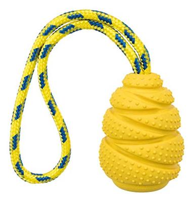 TRIXIE NATUURRUBBER JUMPER AAN KOORD DRIJVEND ASSORTI 30X9 CM 3 ST