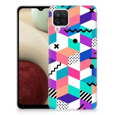 Samsung Galaxy A12 | TPU Hoesje | Blokken Kleurrijk