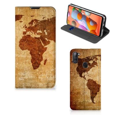 Samsung Galaxy M11 | A11 | Book Cover | Wereldkaart