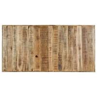 Eettafel 140x70x75 cm massief ruw mangohout - thumbnail