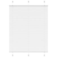 VidaXL Plissé rolgordijn 105x150 cm stofbreedte 104,4cm polyester wit - thumbnail