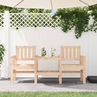 Tuinbank met tafel 2-zits massief grenenhout - thumbnail