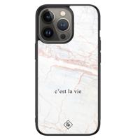 iPhone 13 Pro glazen hardcase - C'est la vie - thumbnail