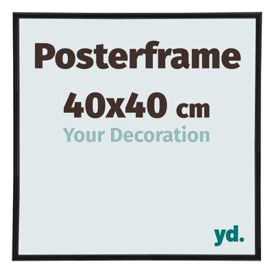 Posterlijst 40x40cm Zwart Mat Kunststof Paris Posterlijst 40x40cm Zwart Mat Kunststof Paris