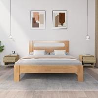Nachtkastjes 2 st 50x46x50 cm bewerkt hout sonoma eikenkleurig - thumbnail