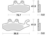 TRW -lucas remblok "mcb 771" brake pad mcb 771 organic standard - thumbnail