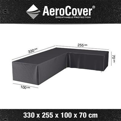Loungesethoes hoekset rechts 330x255x100xH70 cm - Aerocover