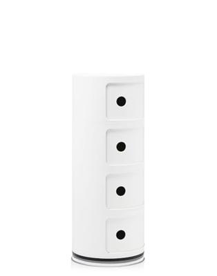 Kartell Componibili Kast - 4 Modules - Wit Kartell Componibili Kast - 4 Modules - Wit