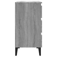 Dressoir 60x35x69 cm bewerkt hout grijs sonoma eikenkleurig - thumbnail