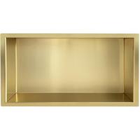 Wiesbaden Demis Inbouwnis 30x60x7cm Geborsteld Messing RVS - thumbnail