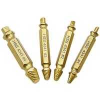 4 in 1 schroef Extractor boorgereedschap gebroken bout remover (1 # 2 # 3 # 4 #) met plastic behuizing - thumbnail