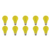 LED Lampen Set 10 Stuks - Specta Geel - E27 Fitting - 3W Energiezuinig - thumbnail