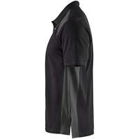 Blåkläder Poloshirt Pique 33241050 | Zwart/Donkergrijs | Maat L - 7330509603536 - thumbnail