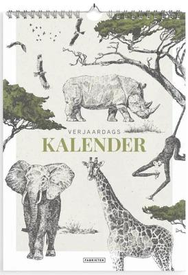 Verjaardagskalender Safari A4