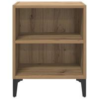 Nachtkastje 2 pcs artisanaal eikenkleurig 40 x 30 x 50 cm - thumbnail