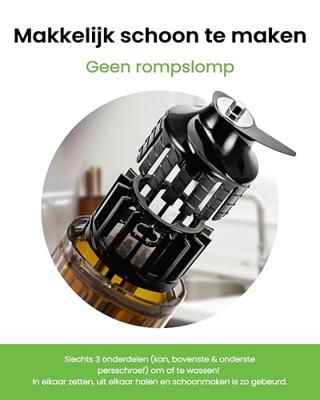 Hurom H310A Zwart - Slowjuicer | Juicer | Groenten en Fruitpers