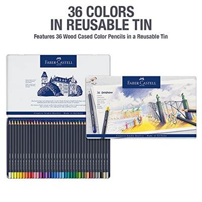 Faber Castell fc-114736 kleurpotlood faber-castell goldfaber etui à 36 stuks - thumbnail